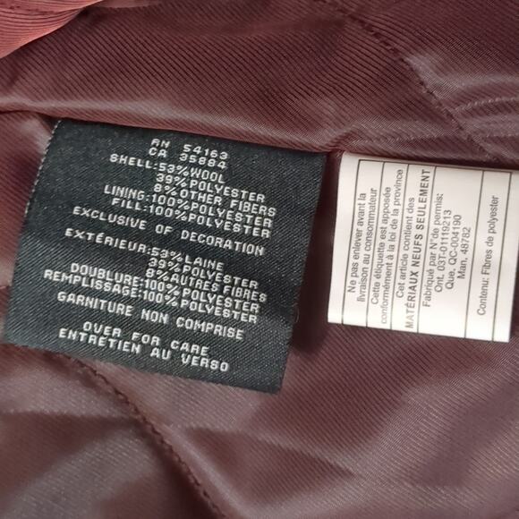 Cole Haan Men's Signature Melton Gray Wool Blend Trucker Coat M - Picture 9 of 10